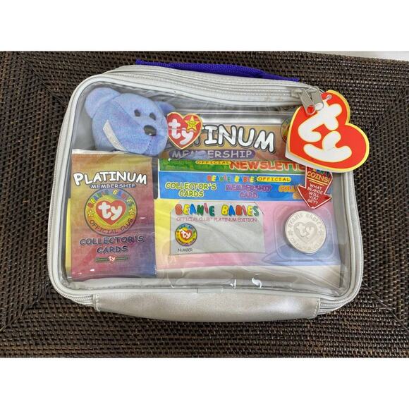 Sealed Ty Beanie Babies Multicolor Platinum Edition Official Club Kit #1999